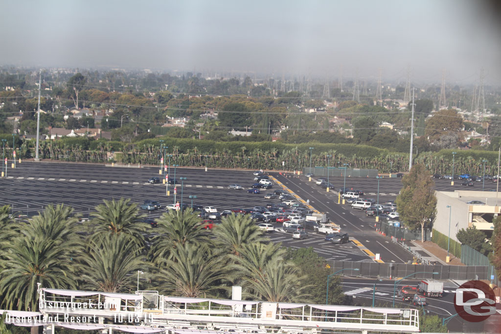 Not many cars in the lot at this hour.