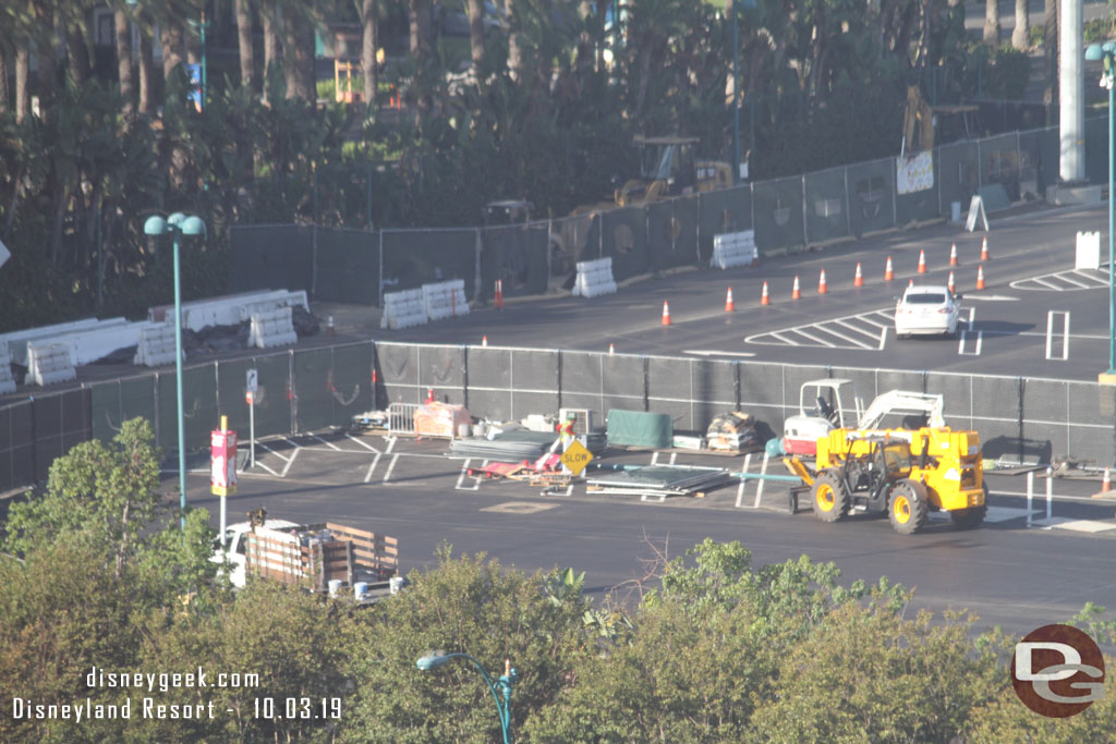 A closer look at the fenced in area.