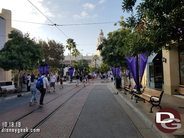 Buena Vista Street this morning, this was at 8:15am, so just 15 minutes after park opening.