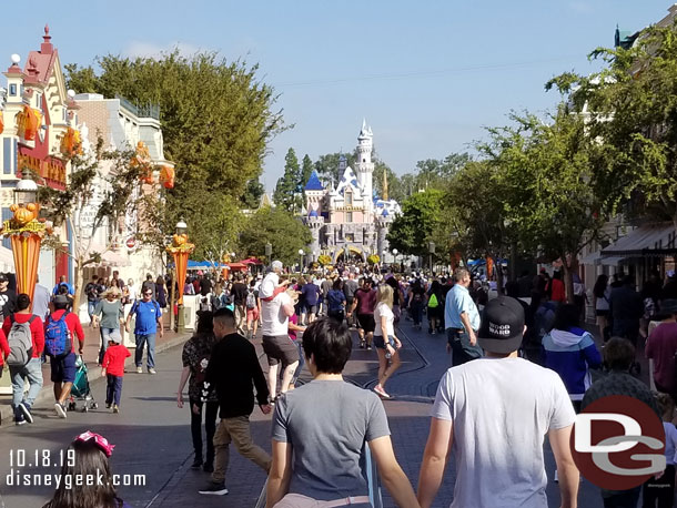 Main Street USA at 10am.