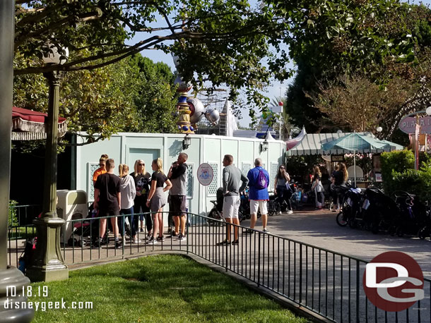 A break in the walls for the Plaza Inn entrance.