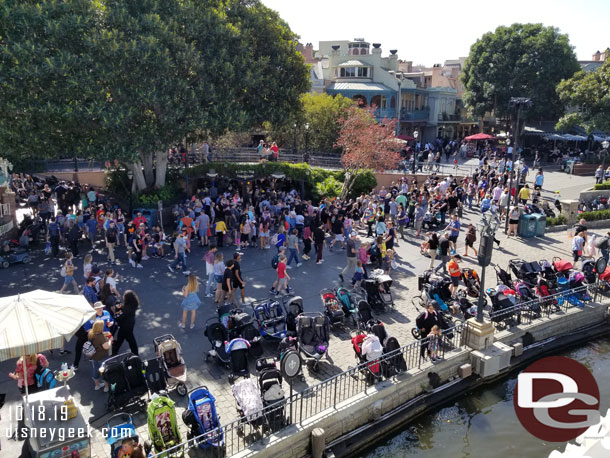 New Orleans Square this morning around 11:30am