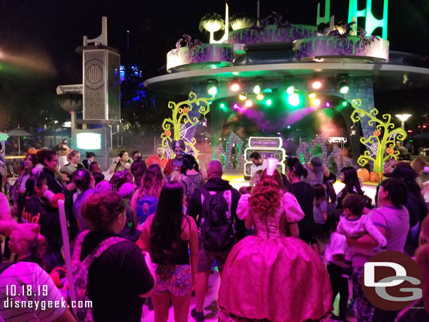 Walked by the Villains Dance party at the Tomorrowland Terrace.