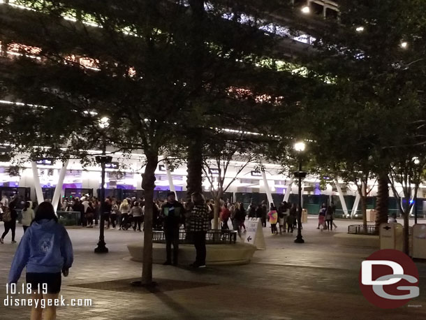 Long lines at security this evening. Only a handful of lines were open.