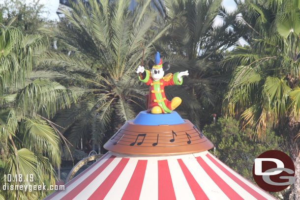 A better picture of Mickey on the Silly Symphony Swings.