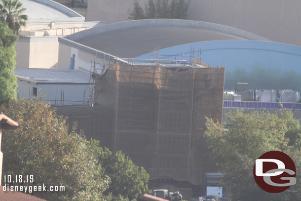 Starting on the left with the Spider-Man attraction facade.