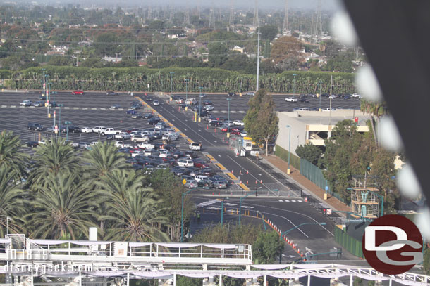 Looking toward the Lion King parking lot.  Work continues on this lot.