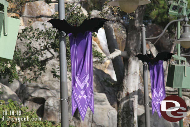 Halloween decorations along the performance corridor (parade route).