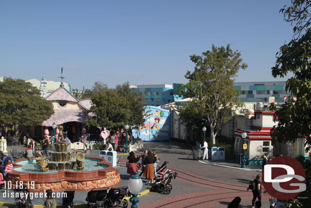 The view from the Miss Daisy.  You can see the Team Disney Building (the long office building you can see from the I-5 Freeway).