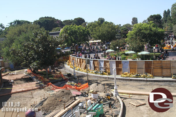 Light posts are in and boarders for the brickwork have been poured.