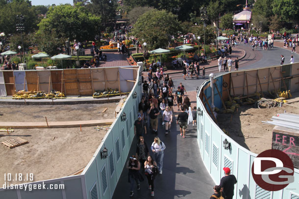 The current entrance/exit path for Tomorrowland.