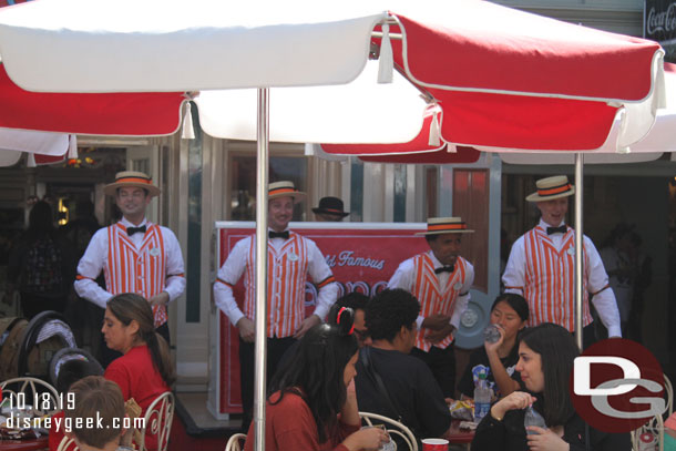 Dapper Dans performing at Refreshment Corner