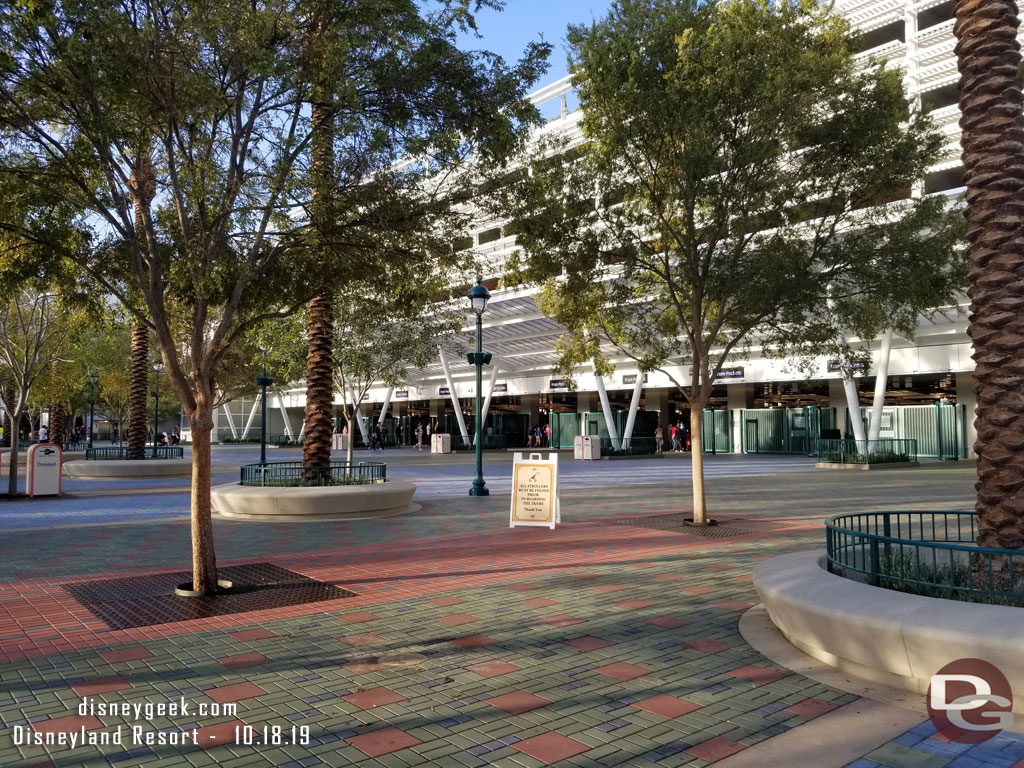 Making my way toward security.  The fences that were up last visit are gone.