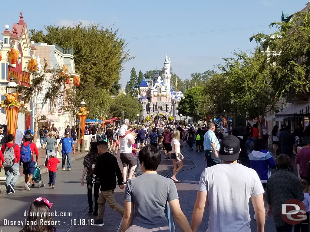 Main Street USA at 10am.