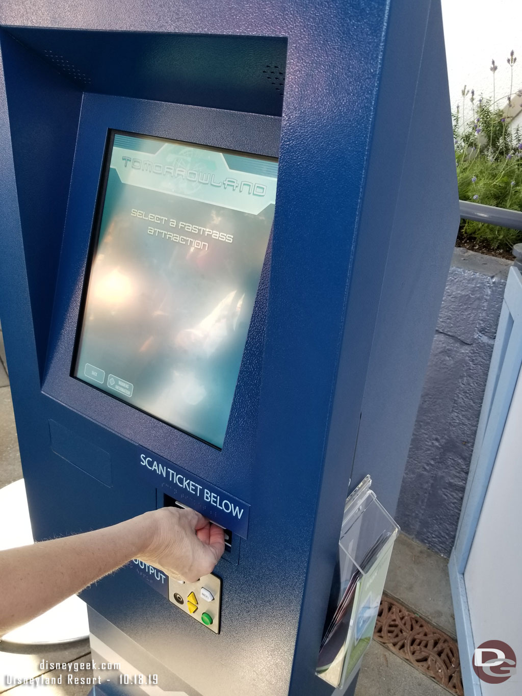 The kiosks are straightforward to use. Scan your ticket.