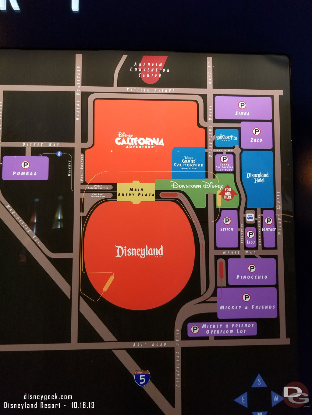 The Downtown Disney map/directory has not been updated.