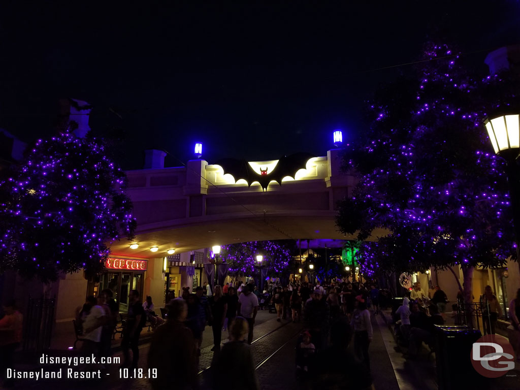 Returning to Disney California Adventure, Buena Vista Street.