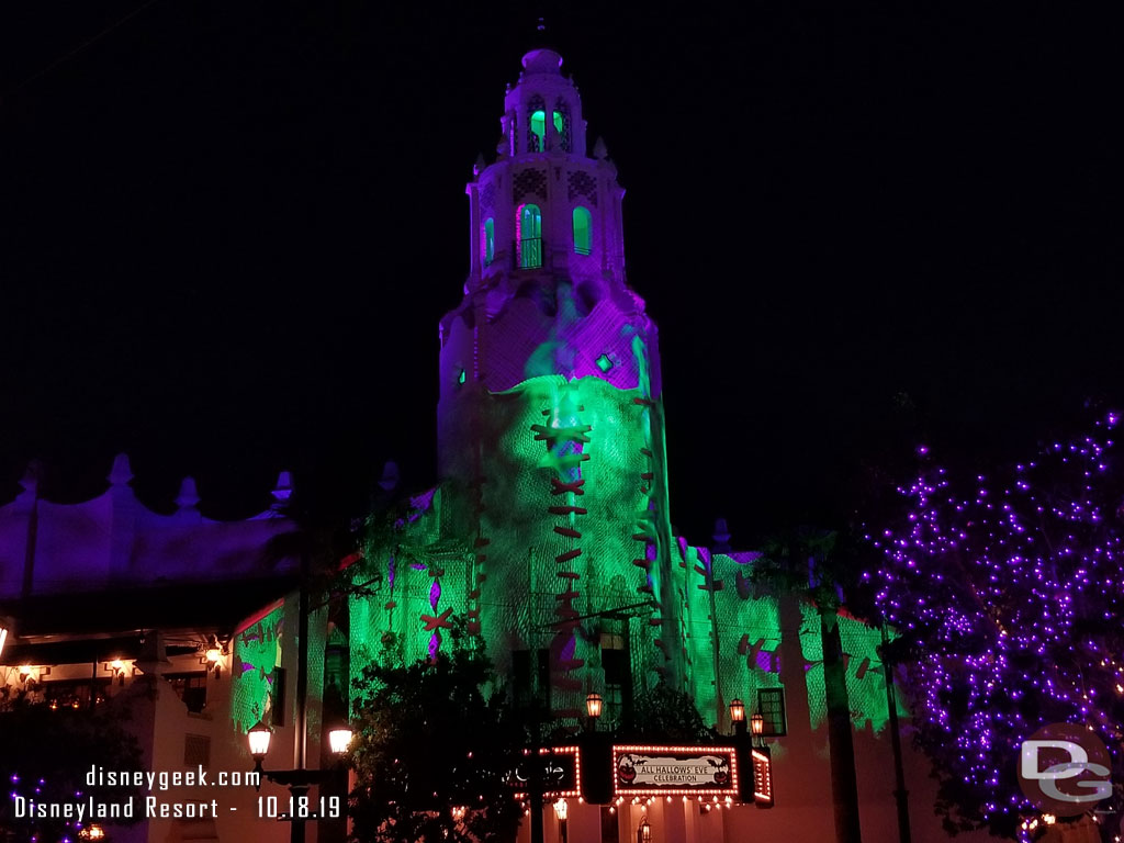 Carthay Circle features some projections this year.