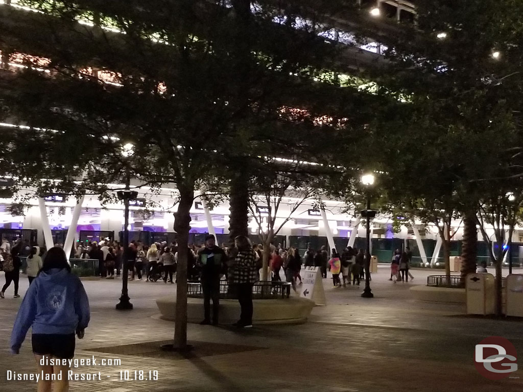 Long lines at security this evening. Only a handful of lines were open.