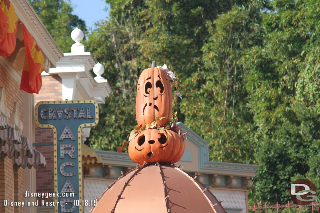 Random pumpkin picture as I made my way up Main Street USA