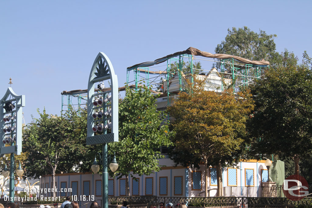 Renovation work underway in the small world mall area. 