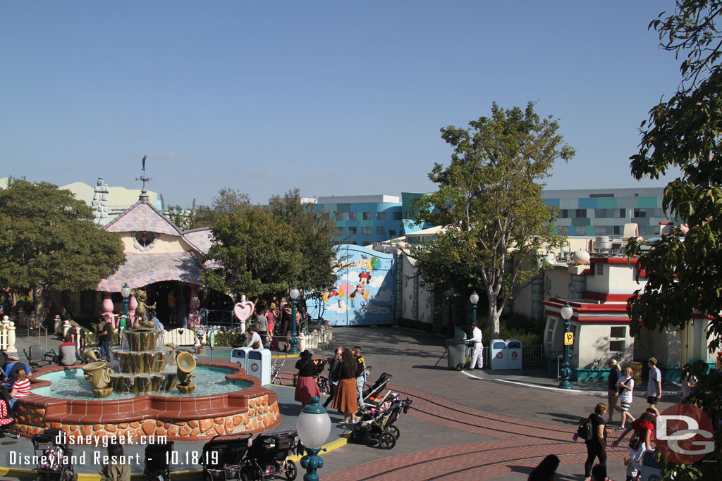 The view from the Miss Daisy.  You can see the Team Disney Building (the long office building you can see from the I-5 Freeway).