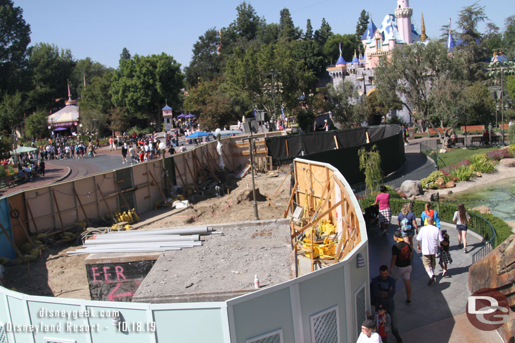 Time for a flight on the Astro Orbitor to check out the work. This section on the north side does not have a lot of visible progress.