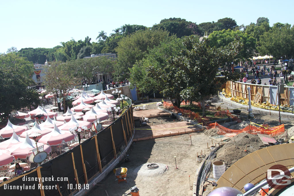 Concrete sections are starting to be poured to rebuild the walkway.