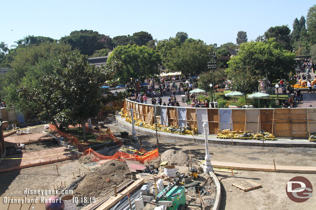 Light posts are in and boarders for the brickwork have been poured.