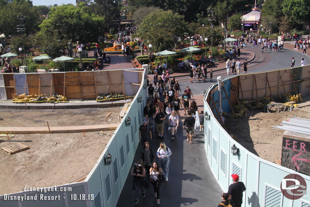 The current entrance/exit path for Tomorrowland.