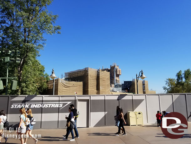 A check of the Avengers Campus project from the parade route.