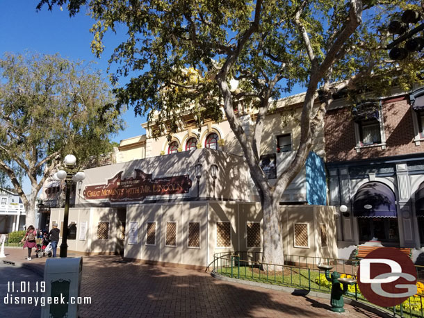 The Main Street Opera House renovation project continues.  Scaffolding is removed from the top portion now.