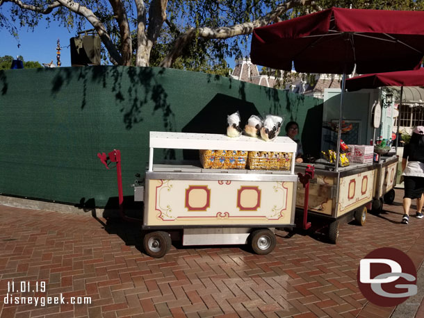 The hub/Tomorrowland Entrance renovation project continues.  Walls have been moved a bit to open up some walkways.