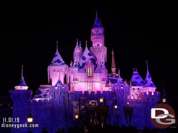 Sleeping Beauty Castle this evening.