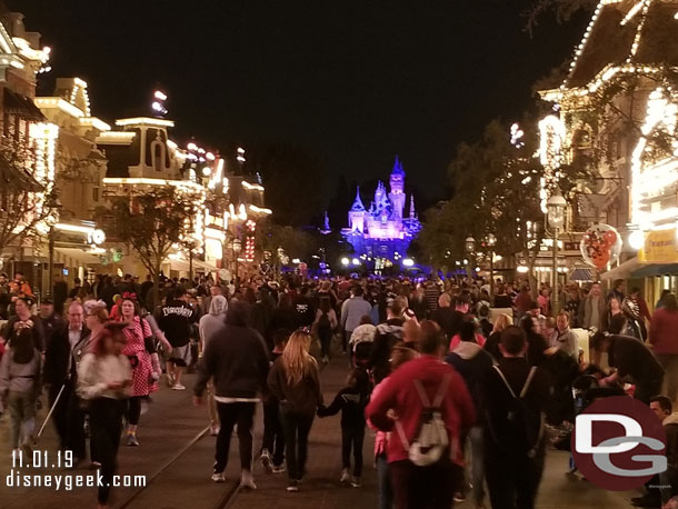 Main Street USA around 8:50pm