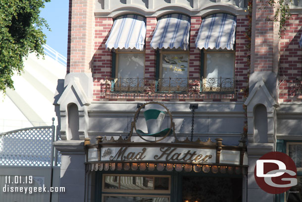 The Halloween pumpkins and bunting are removed from the Main Street buildings.