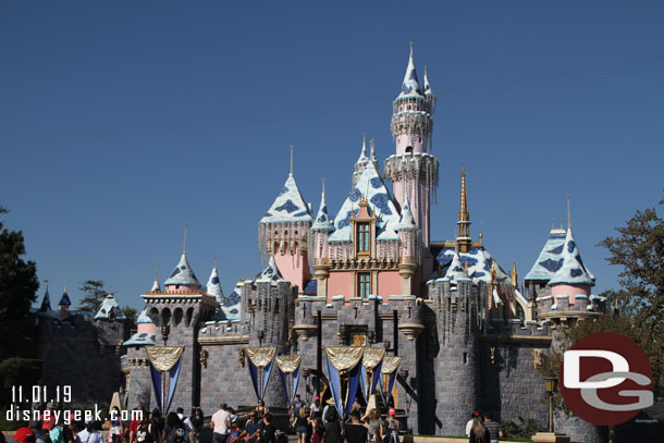 Sleeping Beauty Castle is ready for the holiday season.