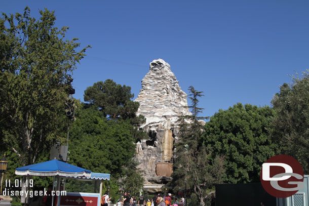 Renovation work continues on the Matterhorn.