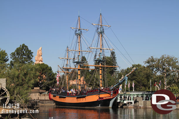 The Columbia was sailing the Rivers  of America today.