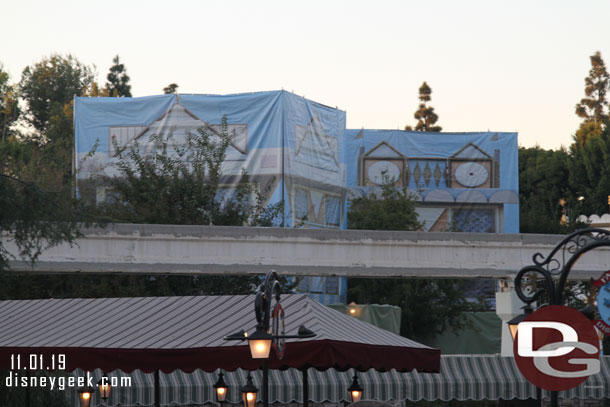 Renovation work continues along the small world mall area.