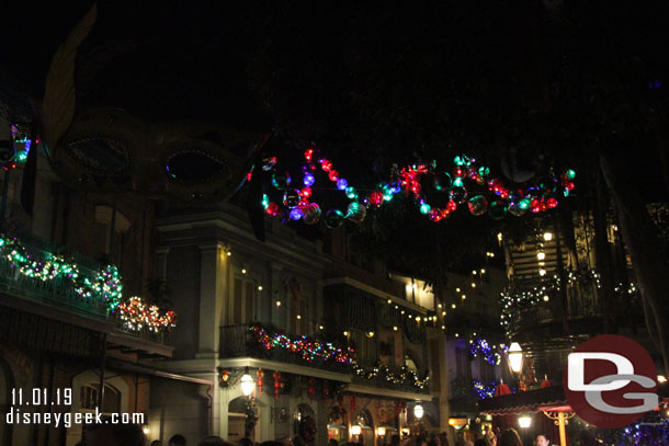 New Orleans Square this evening.