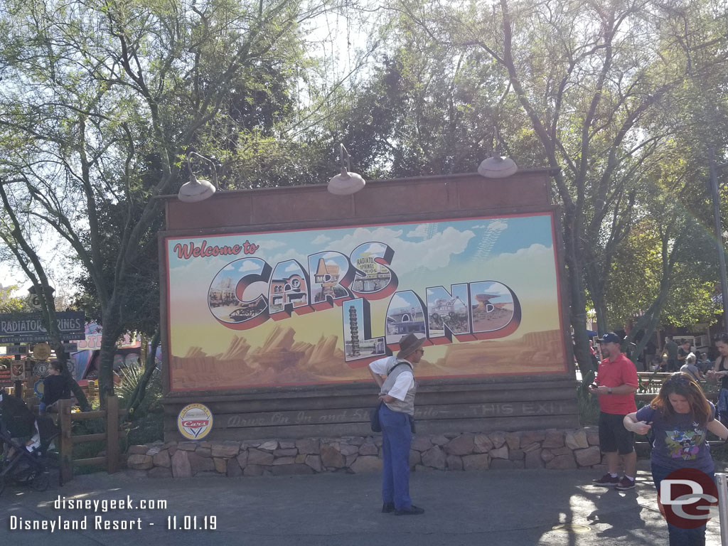 Cars Land Haul-O-Ween is being removed and Seasons Speedings will take over next week.