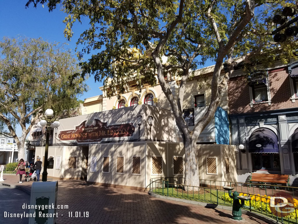 The Main Street Opera House renovation project continues.  Scaffolding is removed from the top portion now.