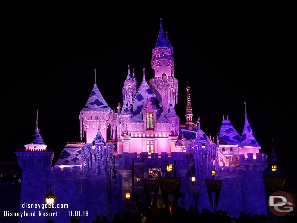 Sleeping Beauty Castle this evening.