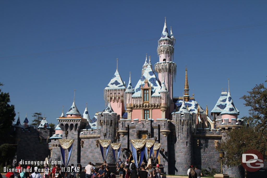 Sleeping Beauty Castle is ready for the holiday season.