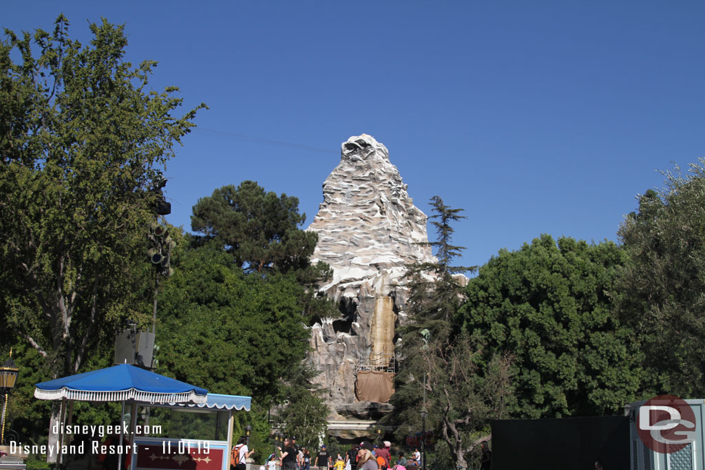 Renovation work continues on the Matterhorn.