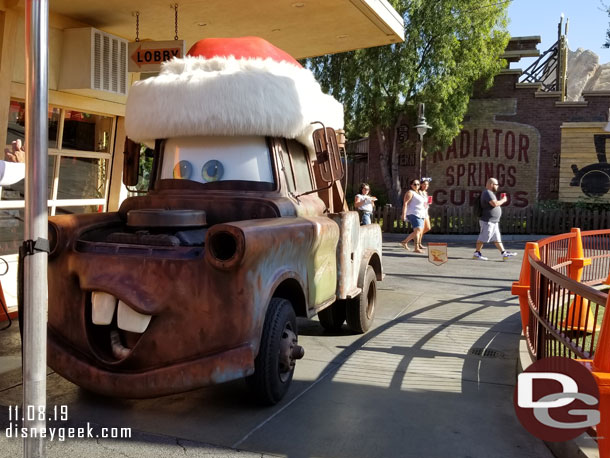 Santa Mater was greeting guests when I walked by.