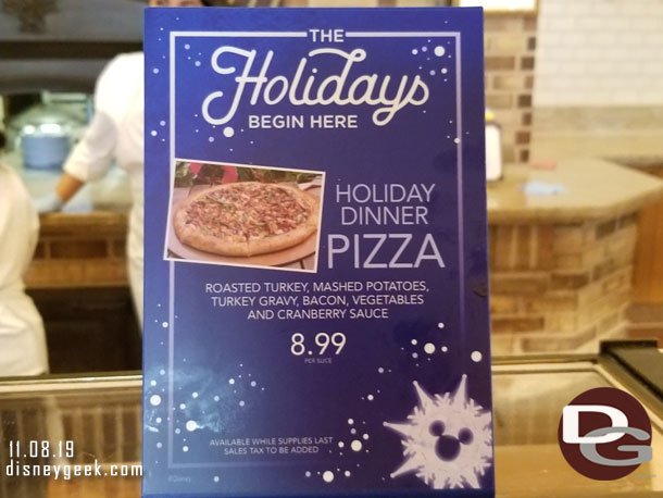 Boardwalk Pizza has a holiday dinner pizza this year.