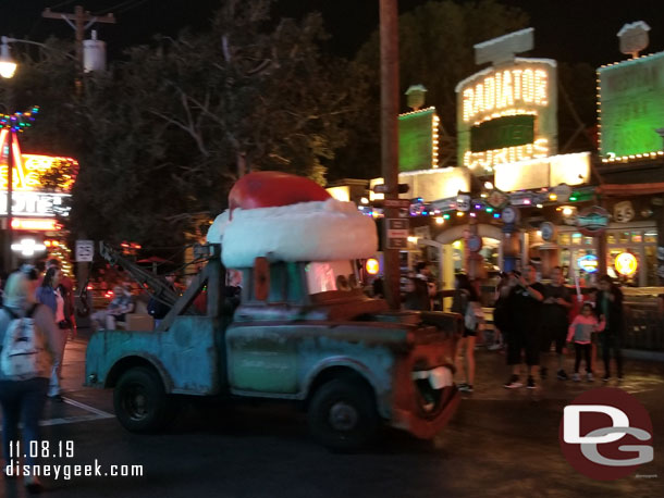 Santa Mater cruising by.