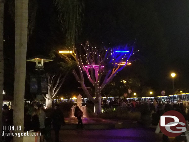 New lights in the Downtown Disney trees this year.. only saw these in one tree by the tram stop.  